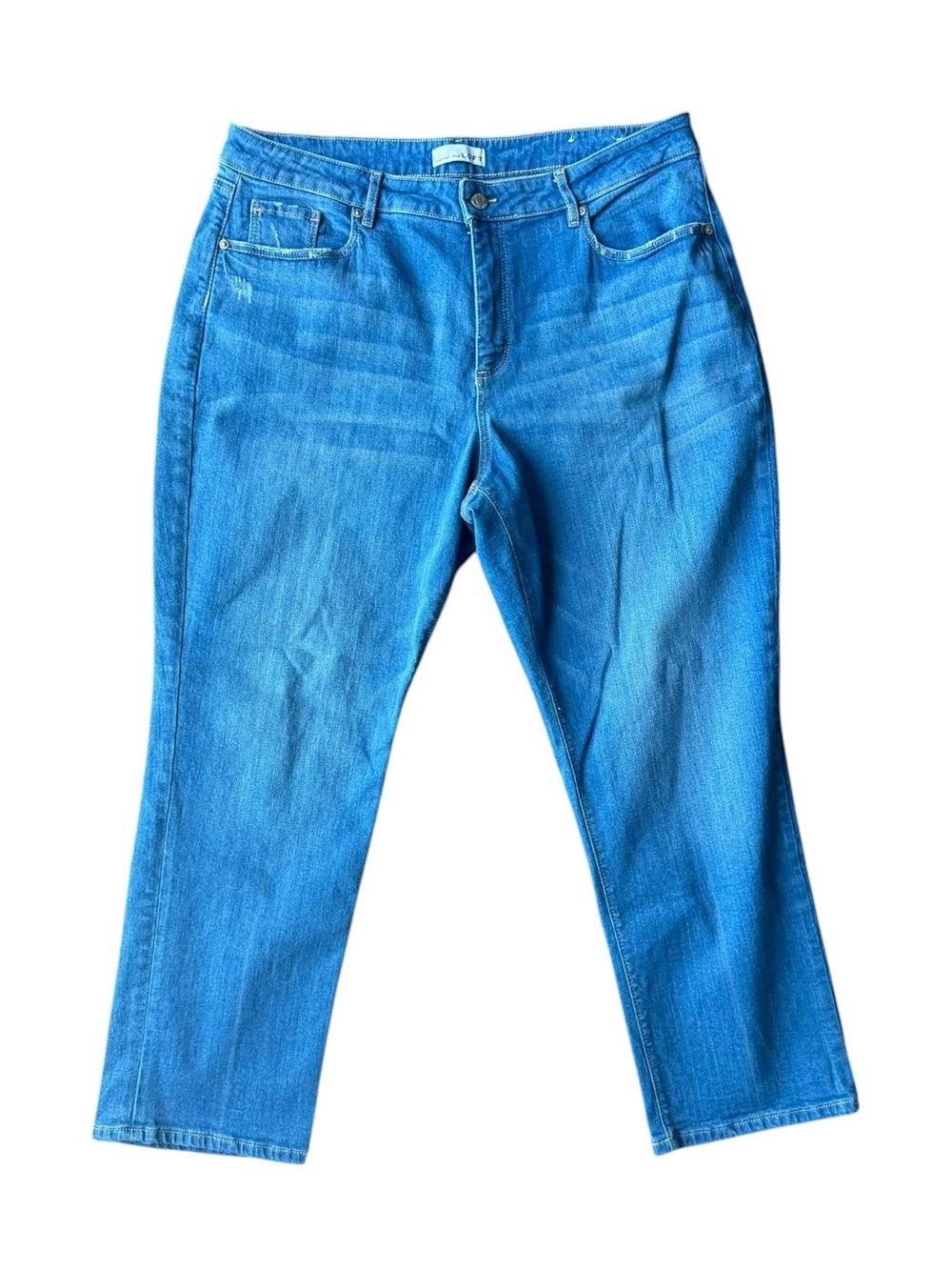 LOFT The Girlfriend Bright Blue Women's Jeans Size 16